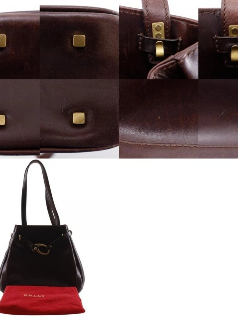 BALLY Tote Bag Brown leather Women - Picture 12 of 12